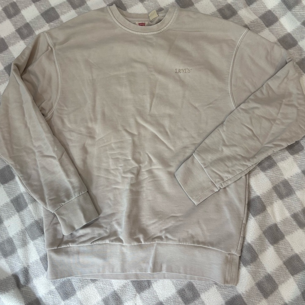 Levi's Cream Crewneck Sweater